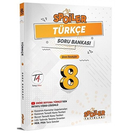 8. Sınıf Türkçe Spoiler Soru Bankası Spoiler Yayınları