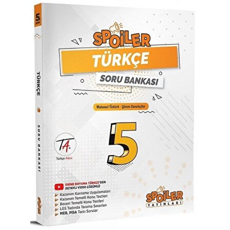 5. Sınıf Türkçe Spoiler Soru Bankası Spoiler Yayınları