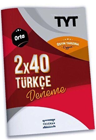TYT 2x40 Yeni Nesil Türkçe Deneme Orta Fragman Yayınları