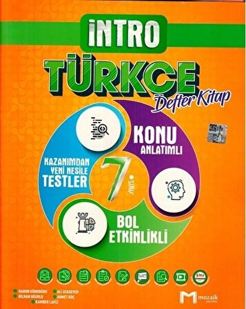 7. Sınıf Türkçe İntro Defter Kitap