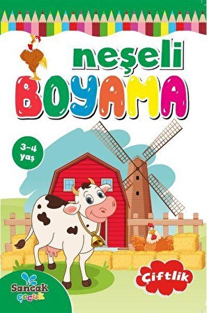 Neşeli Boyama - Çiftlik 3-4 Yaş