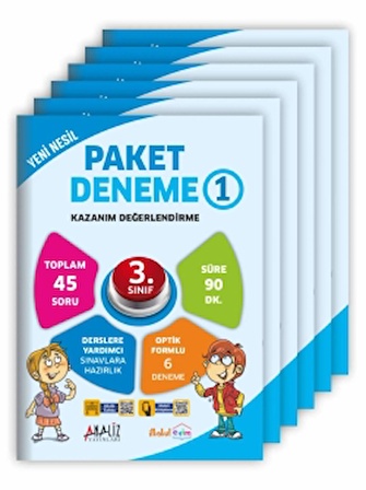 3. Sınıf Yeni Nesil Paket Deneme 6'lı