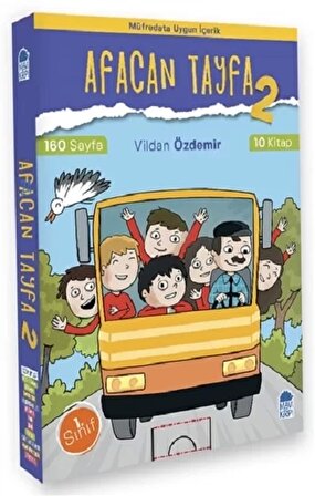 Afacan Tayfa 2 - 1.Sınıf Okuma Seti (10 Kitap Takım) - Vildan Özdemir - Mavi Kirpi Yayınları