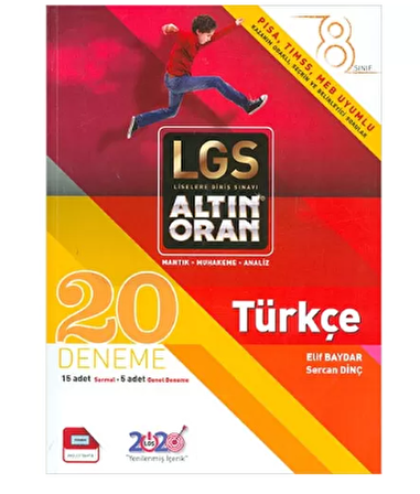 Borealis Yayınları 8. Sınıf Türkçe Altın Oran 20'Li Deneme