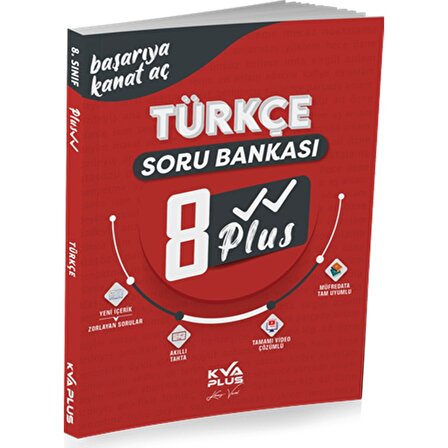 Kva 8.Sınıf Plus Serisi Türkçe Soru Bankası 