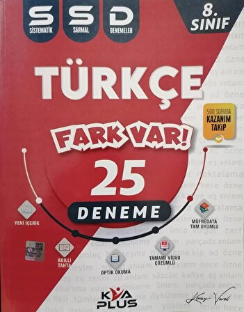 8. Sınıf LGS Türkçe Fark Var 25 Deneme