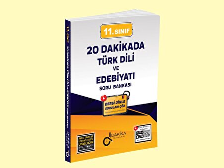 Dakika Yayınları 11. Sınıf 20 Dakikada Türk Dili Ve Edebiyatı  Soru Bankası
