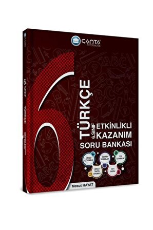 Çanta Yayınları 6.Sınıf Türkçe Etkinlikli Kazanım Soru Bankası