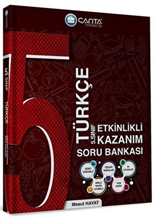 Çanta Yayınları 5.Sınıf Türkçe Etkinlikli Kazanım Soru Bankası