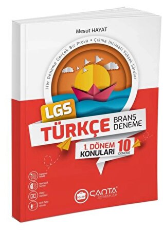 Çanta Yayınları LGS Türkçe 1.Dönem 10 Deneme Sınavı