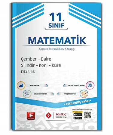 Sonuç Yayınları 11.Sınıf Çember ve Daire Silindir Koni Küre Olasılık