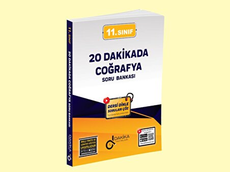 Dakika Yayınları 11.sınıf 20 Dakikada Coğrafya Soru Bankası