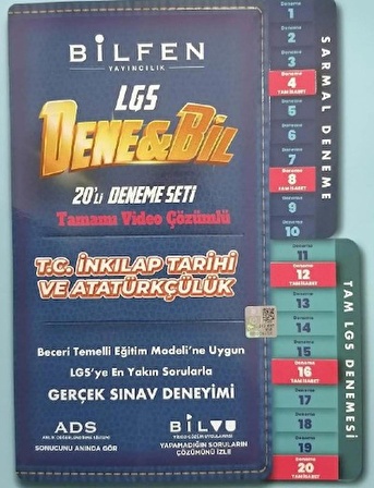 Bilfen 8.Sınıf LGS Denebil İnkıkap Tarihi 20 Deneme Seti Bilfen Yayıncılık