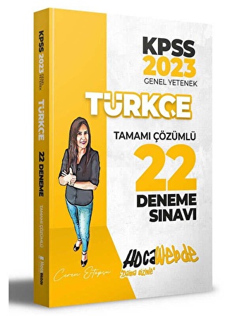 2023 KPSS Türkçe Tamamı Çözümlü 22 Deneme Hocawebde