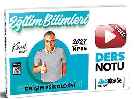 HocaWebde Yayınları 2024 KPSS Eğitim Bilimleri Gelişim Video Ders Notu