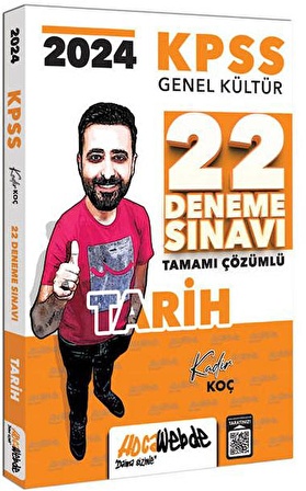 2024 KPSS GK Tarih Tamamı Çözümlü 22 Deneme Sınavı