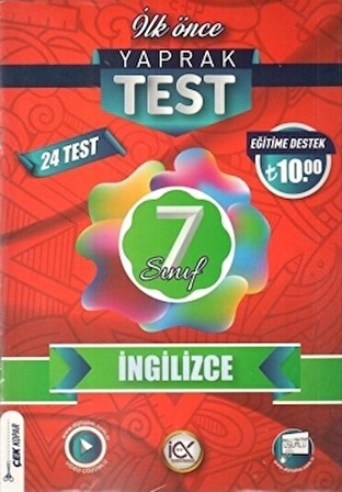 7. Sınıf İngilizce Yaprak Test