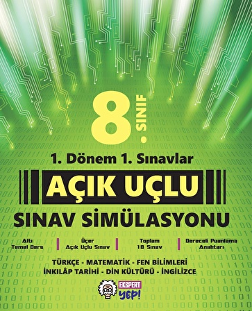 8. Sınıf 1. Dönem 1. Sınavlar Açık Uçlu Sınav Simülasyonu