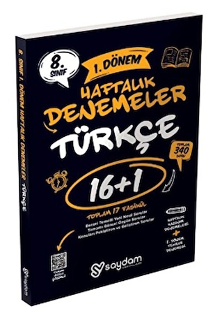 8. Sınıf LGS Türkçe 1. Dönem 16+1 Haftalık Kazanım Denemeleri