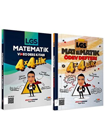 Etkili Matematik 8. Sınıf LGS Matematik 4 4 lük Video Ders Kitabı + Ödev Defteri Etkili Matematik