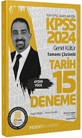 2024 KPSS Tarih 15 Deneme İndeks Akademi