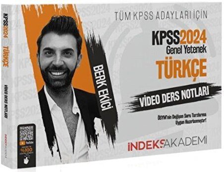 2024 KPSS Türkçe Video Ders Notları İndeks Akademi