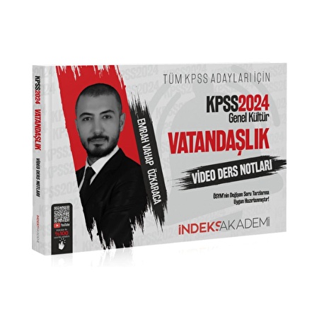 İndeks Akademi 2024 KPSS Vatandaşlık Video Ders Notları - Emrah Vahap Özkaraca İndeks Akademi Yayıncılık