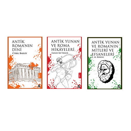 Kanon Kitap Antik Yunan Ve Roma Seti 3 Kitap (emılıe Kıp Baker / Cyrıl Baıley / E. M. Berens)