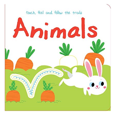 Yoyo Books Touch, Feel and Follow the Trails - Animals