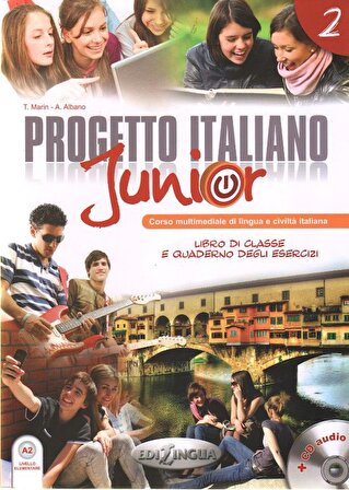 Progetto Italiano Junior 2 (Ders Kitabı ve Çalışma Kitabı +CD) İtalyanca Orta-Alt Seviye