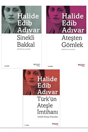 Halide Edib Adıvar Sinekli Bakkal - Ateşten Gömlek - Türk'ün Ateşle Imtihanı 3 Lü Set Kitap