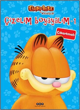 Çizelim Boyayalım 1 - Garfield ile Arkadaşları (Çıkartmalı) - Kolektif - Yapı Kredi Yayınları