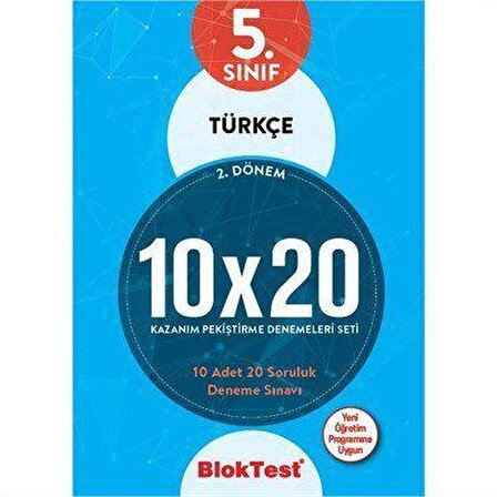 Bloktest 5.Sınıf Türkçe 10X20 Kazanım Denemeleri 2.Dönem