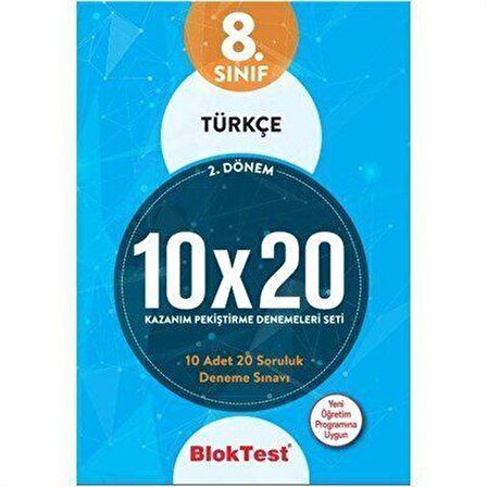 Bloktest 8.Sınıf Türkçe 10X20 Denemeleri 2.Dönem
