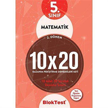 Bloktest 5.Sınıf Matematik 10X20 Kazanım Denemeleri 2.Dönem