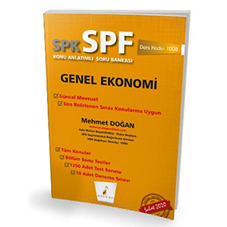 SPK - SPF Genel Ekonomi Konu Anlatımlı Soru Bankası