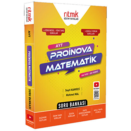 Ritmik Eğitim Yayınları AYT Matematik Proinova Soru Bankası
