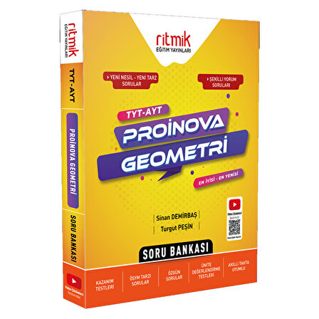 Ritmik Eğitim Yayınları TYT AYT Geometri Proinova Soru Bankası