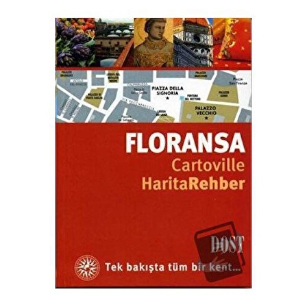 Floransa Cartoville Harita Rehber / Dost Kitabevi Yayınları / Delphine Laurent