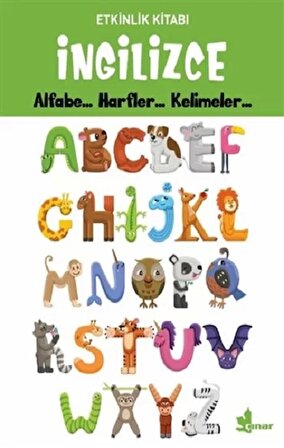 İngilizce Alfabe - Harfler - Kelimeler - Etkinlik Kitabı