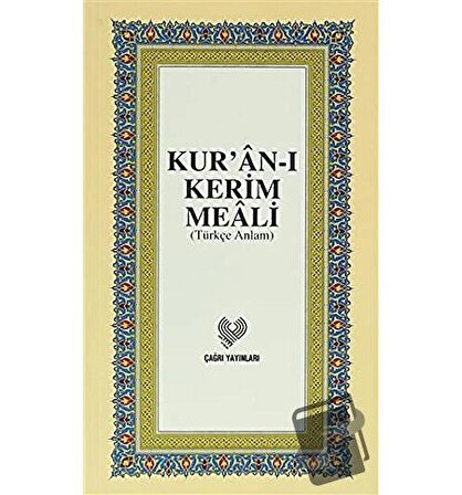Kur’an ı Kerim Meali (Orta Boy) / Çağrı Yayınları / Kolektif