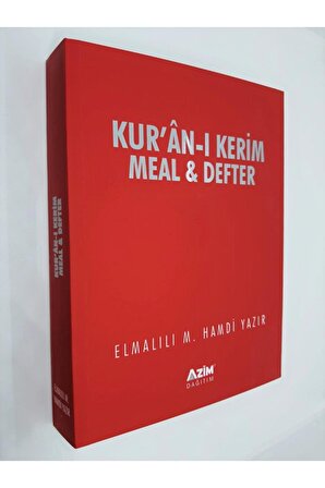 Kur’an-ı Kerim Meal Ve Defteri (kur’an-ı Kerim Ayetleri Sırasına Ve Sayfasına Göre Düzenlenmiştir)