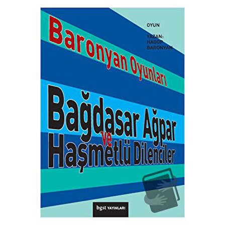 Baronyan Oyunları / Bgst Yayınları / Hagop Baronyan
