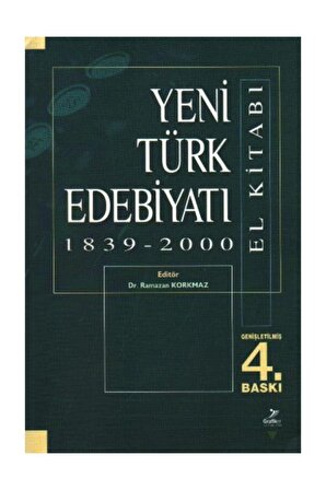 Yeni Türk Edebiyatı El Kitabı 1839 2000