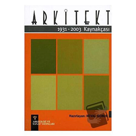 Arkitekt Kaynakçası 1931-2003