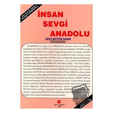 İnsan Sevgi Anadolu / Can Yayınları (Ali Adil Atalay) / Zeki Büyüktanır