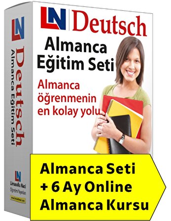 Komple Almanca Eğitim Seti + Online Almanca Kursu ve Kolay Gramer Öğrenme Kitabı