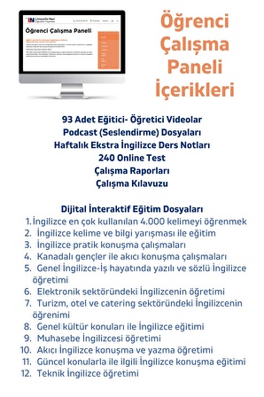 Komple İngilizce Eğitim Seti + 12 Aylık Online İngilizce Kursu