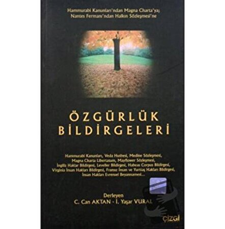 Özgürlük Bildirgeleri / Çizgi Kitabevi Yayınları / Derleme
