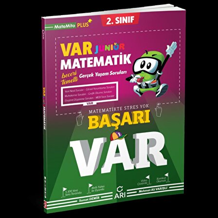 Arı Yayınları 2. Sınıf Var Junior Matematik Beceri Temelli Soru Bankası